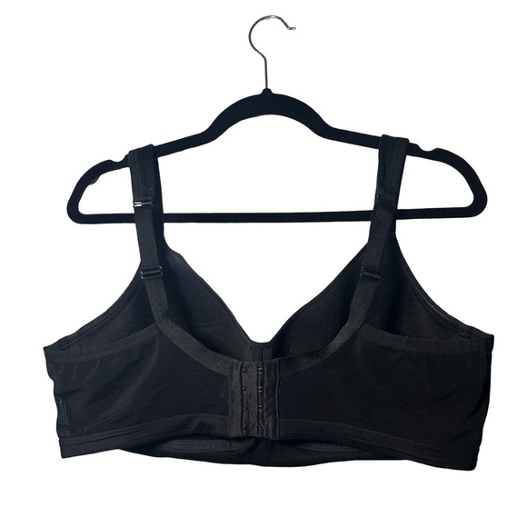 Cacique Full Coverage Underwire Support Lined Lane Bryant Black Bra size 40D - Picture 5 of 11
